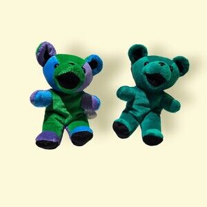 Set of (2) Vtg Grateful Dead bears